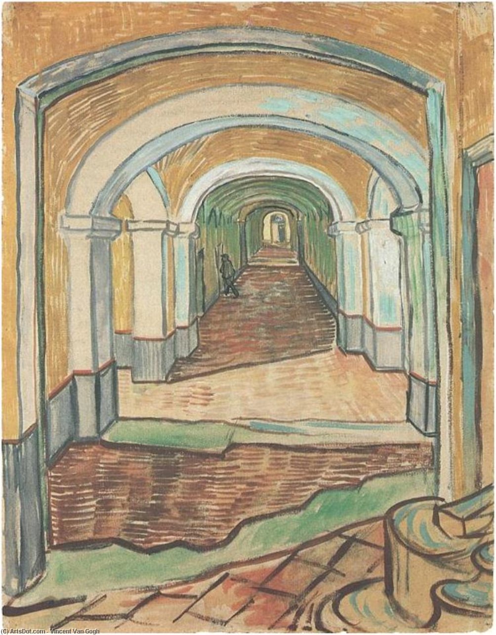 Korridor Im Saint-paul-hospital — Vincent Willem Van Gogh