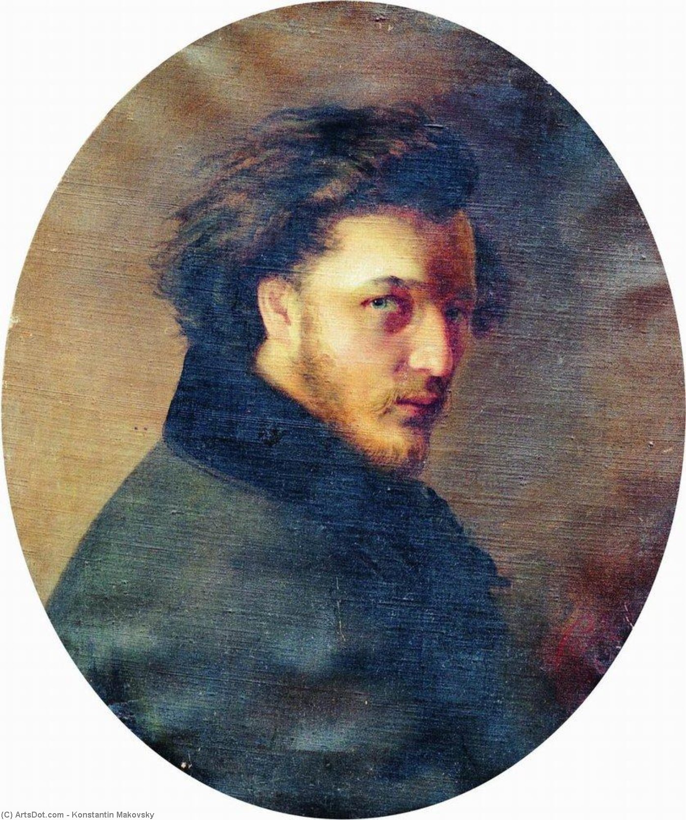 Portrait Of Artist K.bornikov — Konstantin Yegorovich Makovsky