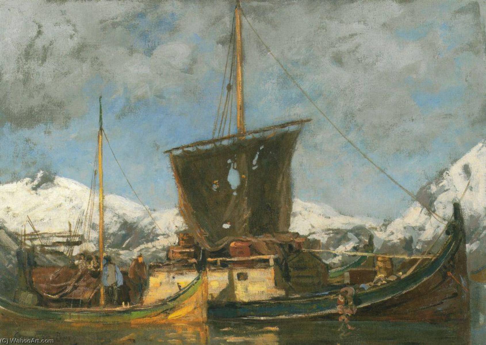 Norwegian Sjekter Ved Nordlandskysten — Gunnar Berg