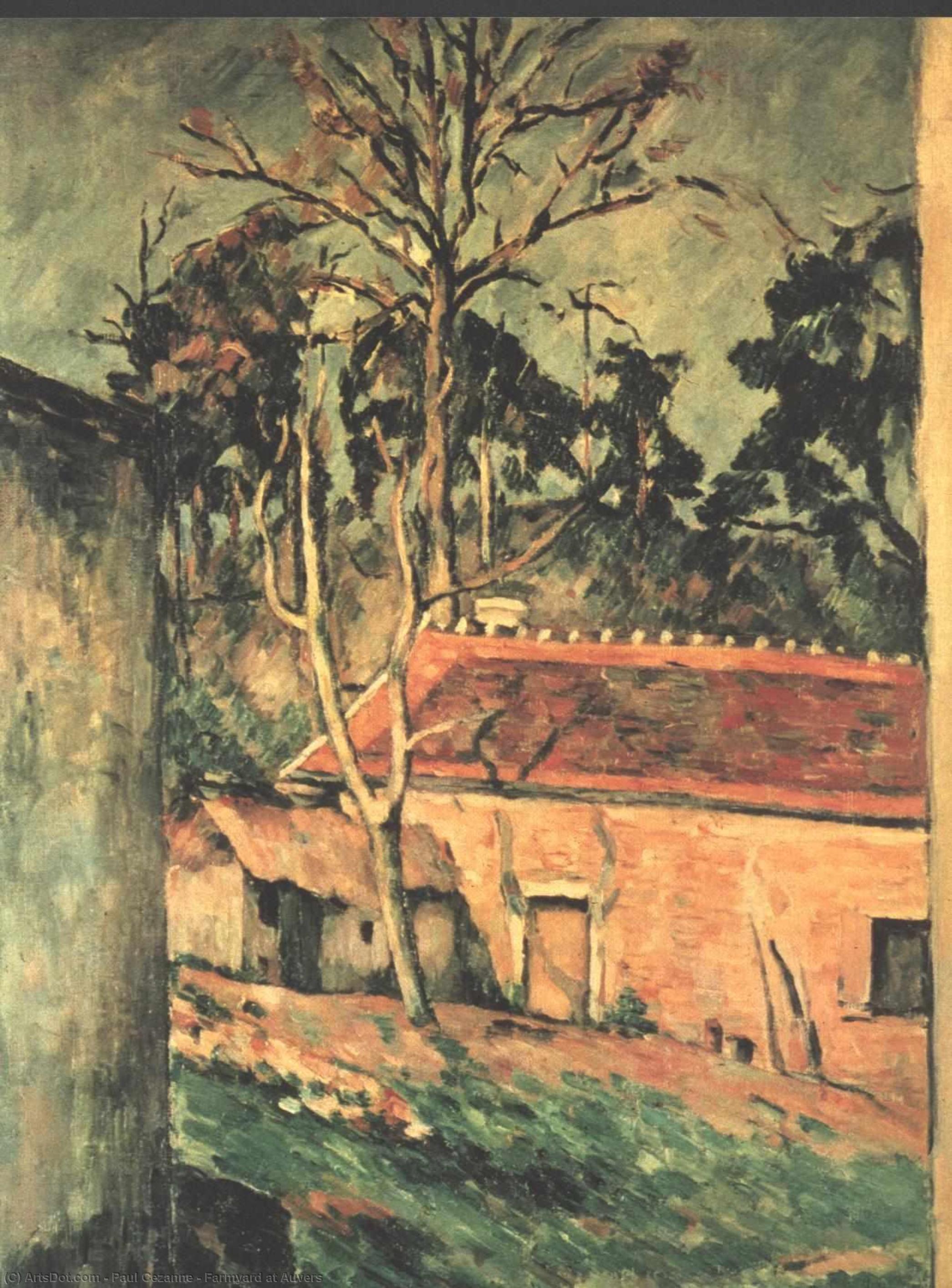 Farmyard At Auvers — セザンヌ