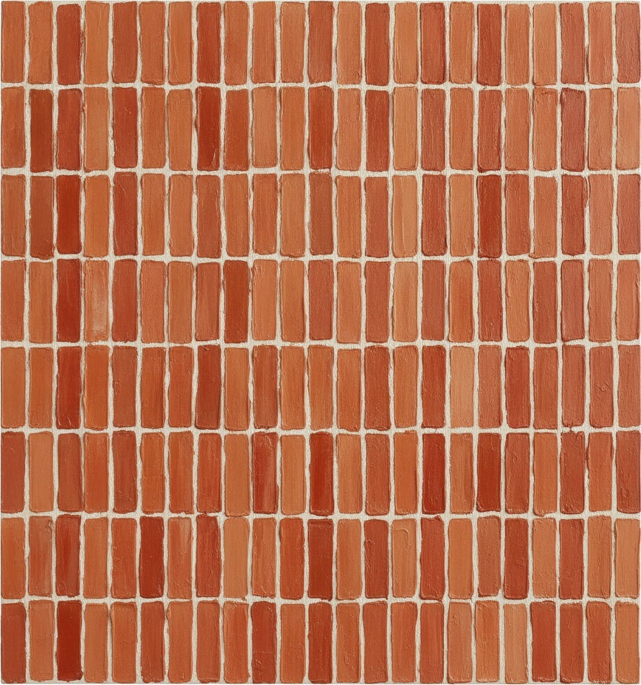 Rhythmische Schichten Aus Terrakotta Und Ockerpigment — Laurent Vionnet