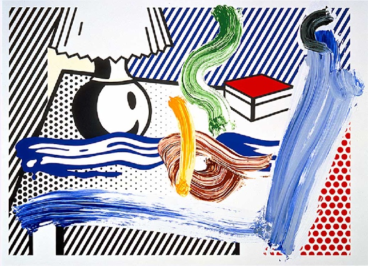 Brushstroke Still Life With Lamp — Roy Lichtenstein