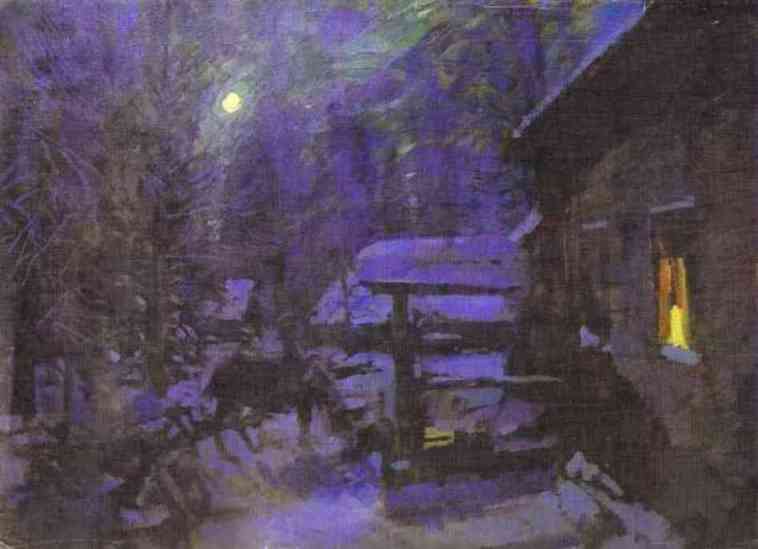 Moonlit Night. Winter — Konstantin Alexeievitch Korovin