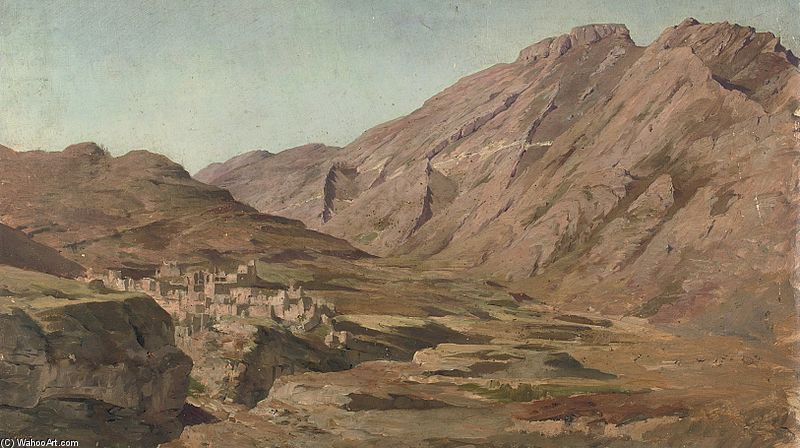 A Mountain Village In The Caucasus — François Flameng