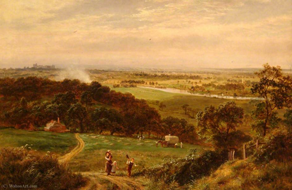 View From Cooper's Hill Over Runnymede, With Windsor Castle In Distance — Robert Gallon