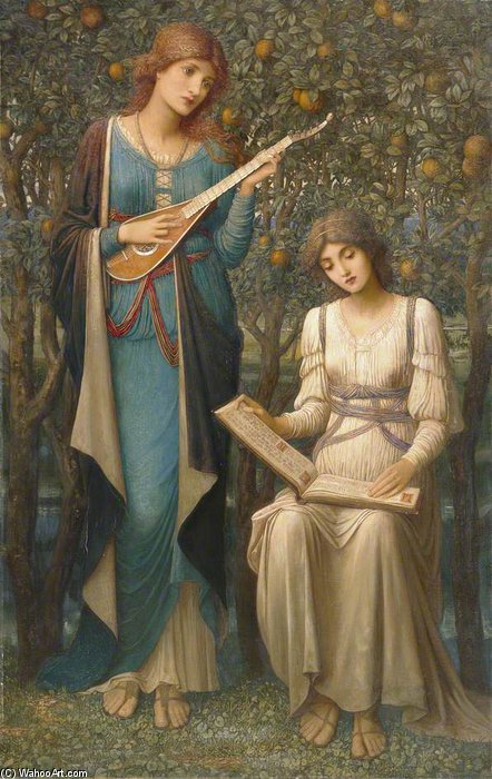 When Apples Were Golden And Songs Were Sweet But Summer Had Passed Away — John Melhuish Strudwick