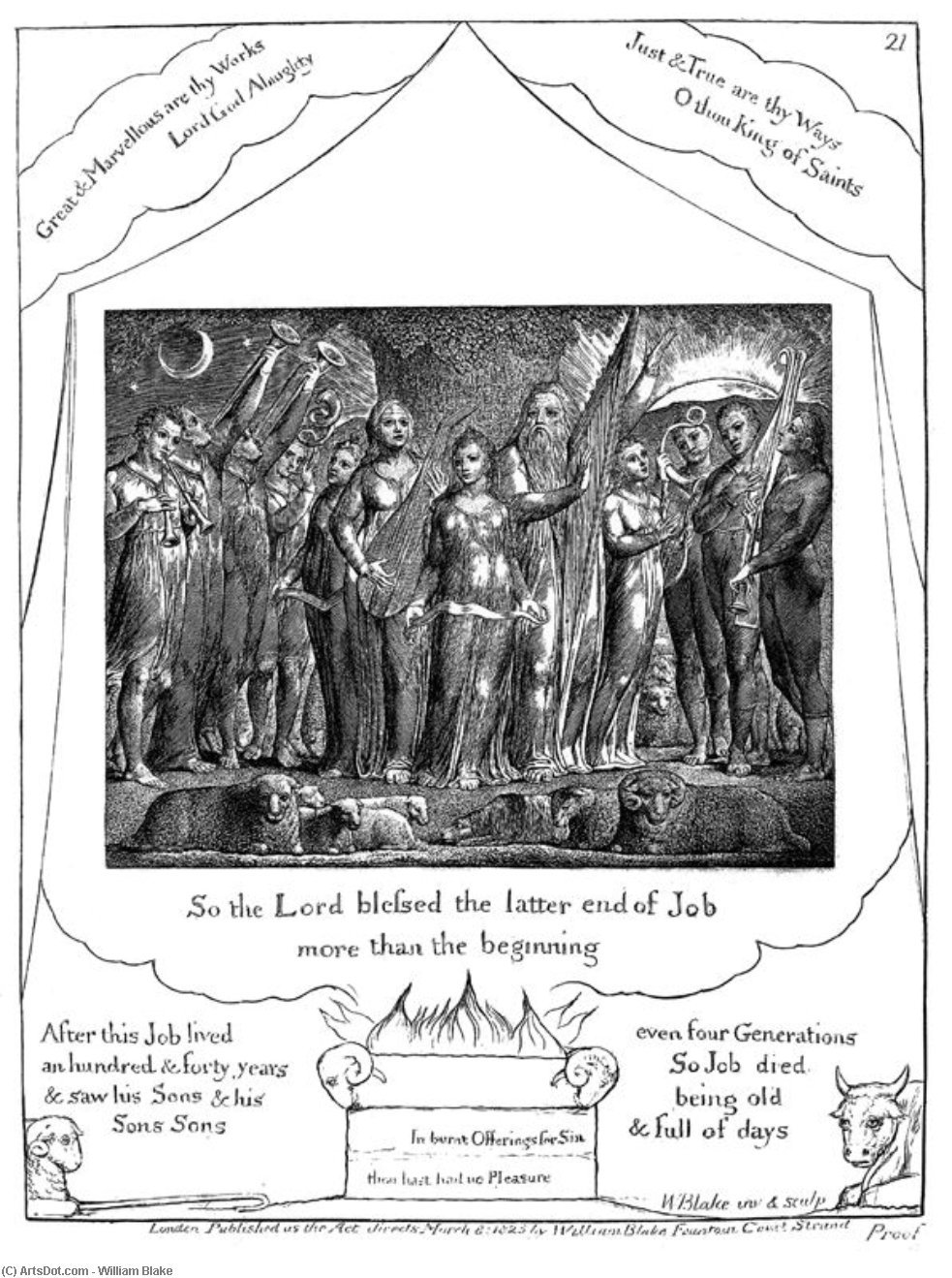 Arbeit Und Familie Wieder Prosperierend — William Blake