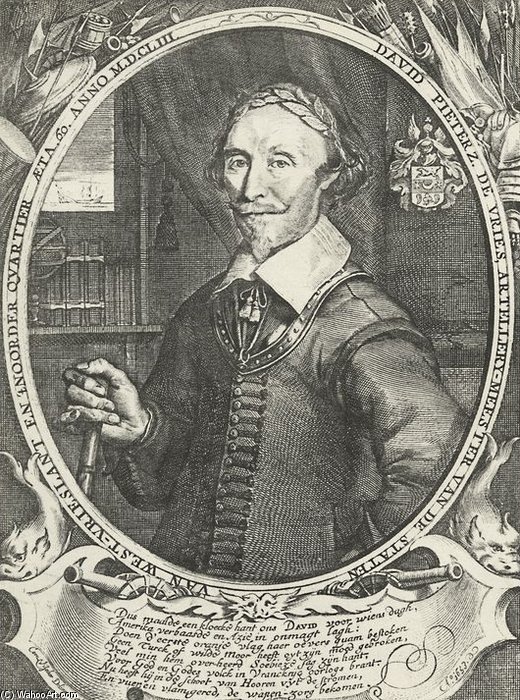 Dutch Navigator And Explorer David Pietersz. De Vries — Cornelis De Visscher