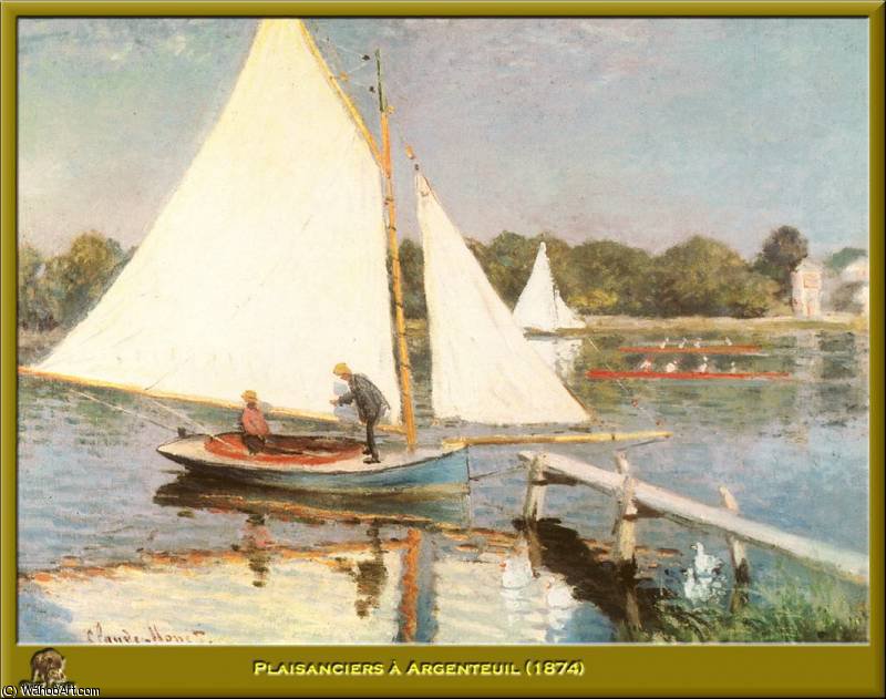 Plaisanciers A Argenteuil — Claude Monet