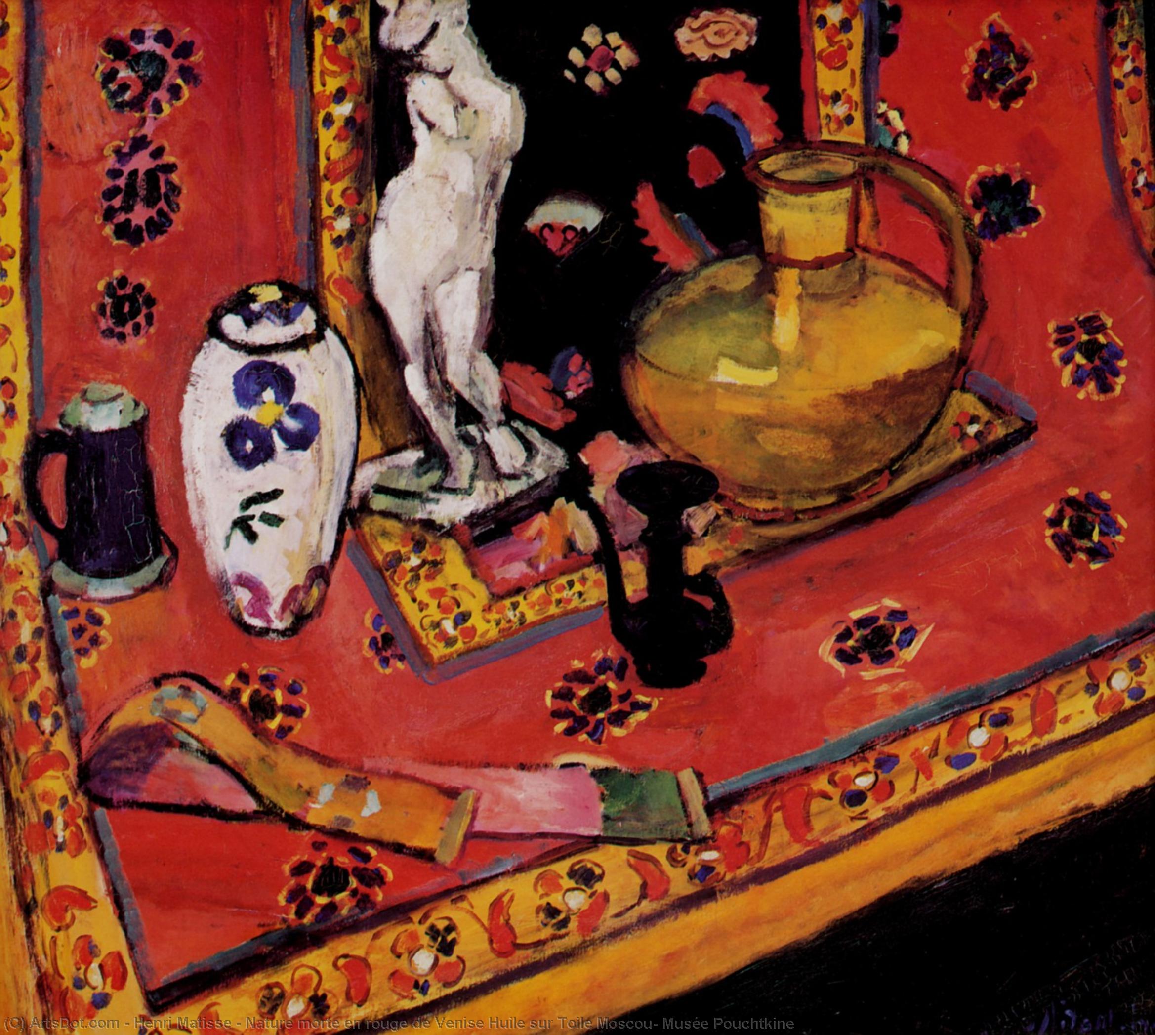 Nature Morte En Rouge De Venise Huile Sur Toile Moscou, Musée Pouchtkine — Henri Matisse