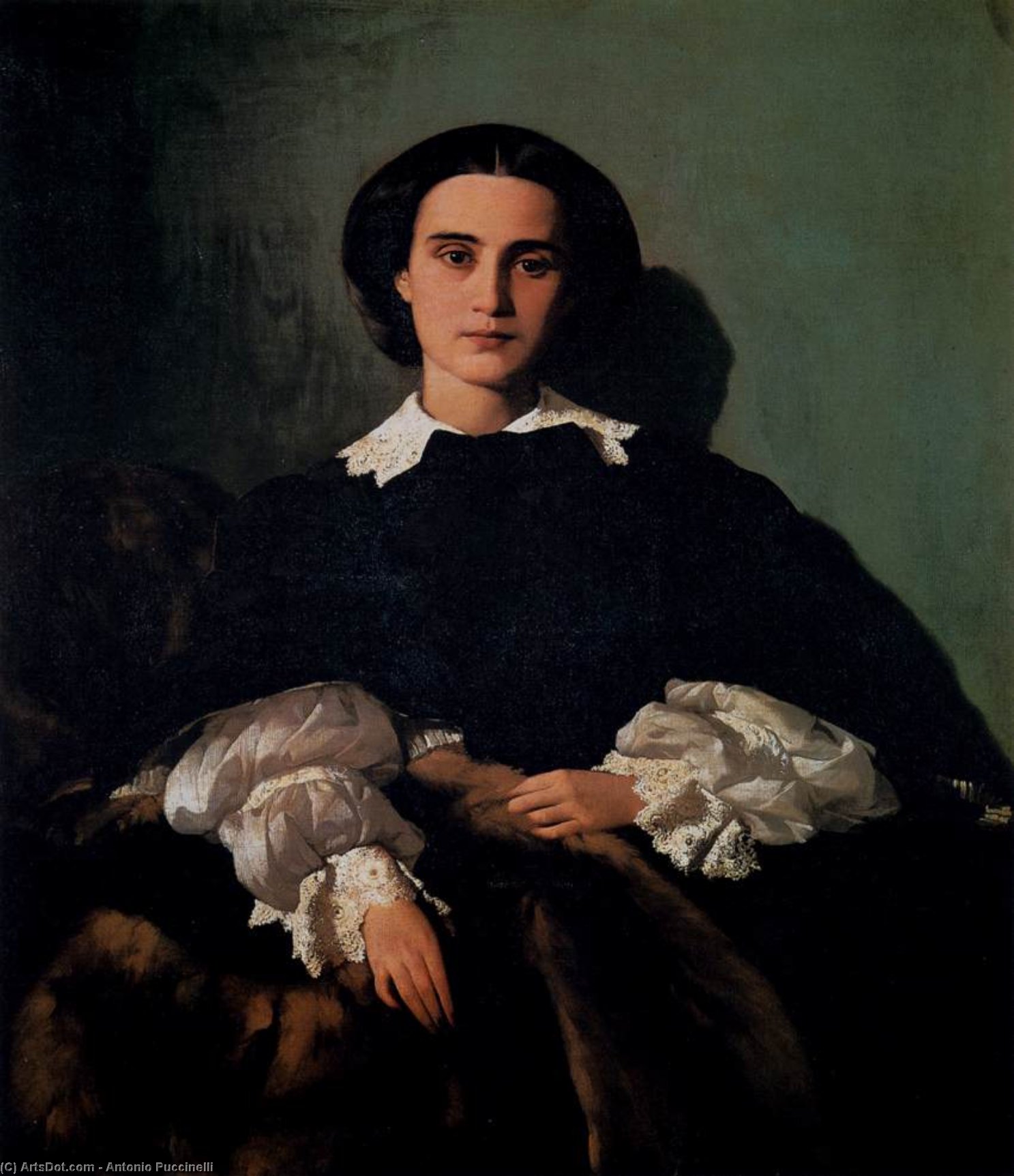 Portrait Of The Noblewoman Marrocchi — Antonio Puccinelli