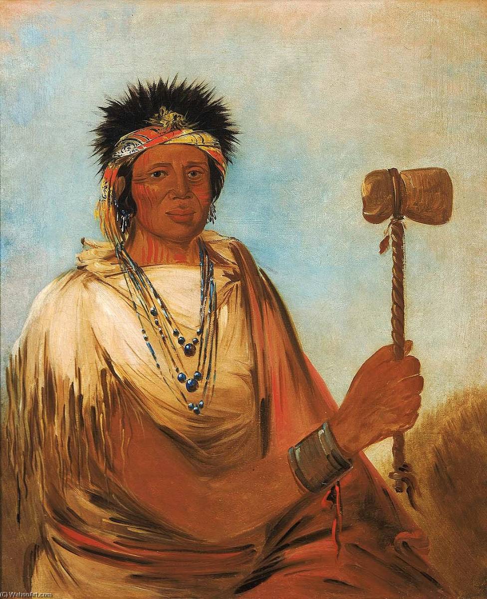Men Són Se Ah, Left Hand, A Warrior — Džordž Katlin