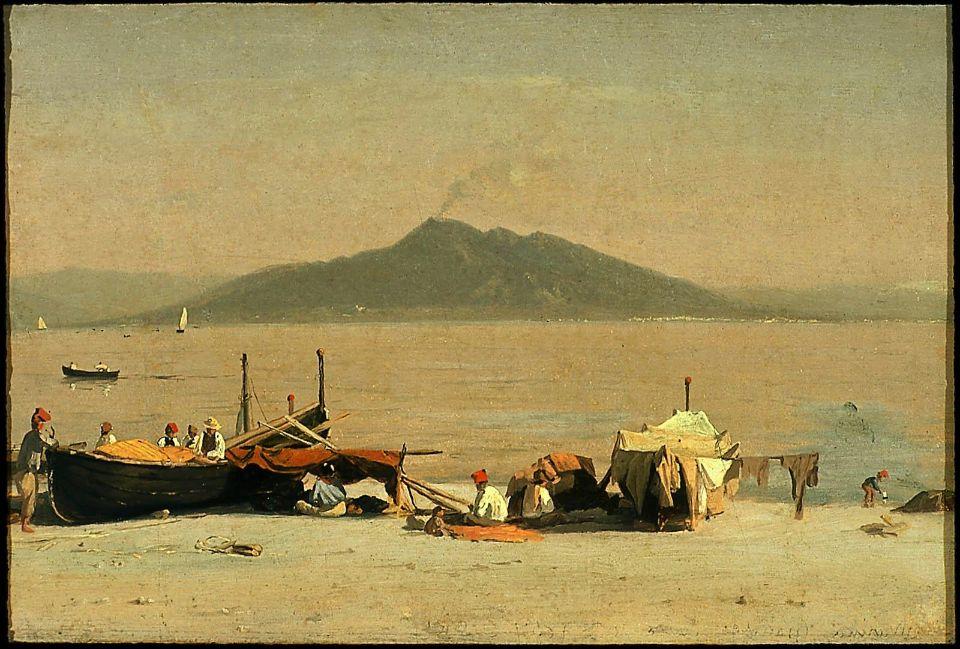 Mount Vesuvius From Marina Grande, Capri — Sanford Robinson Gifford