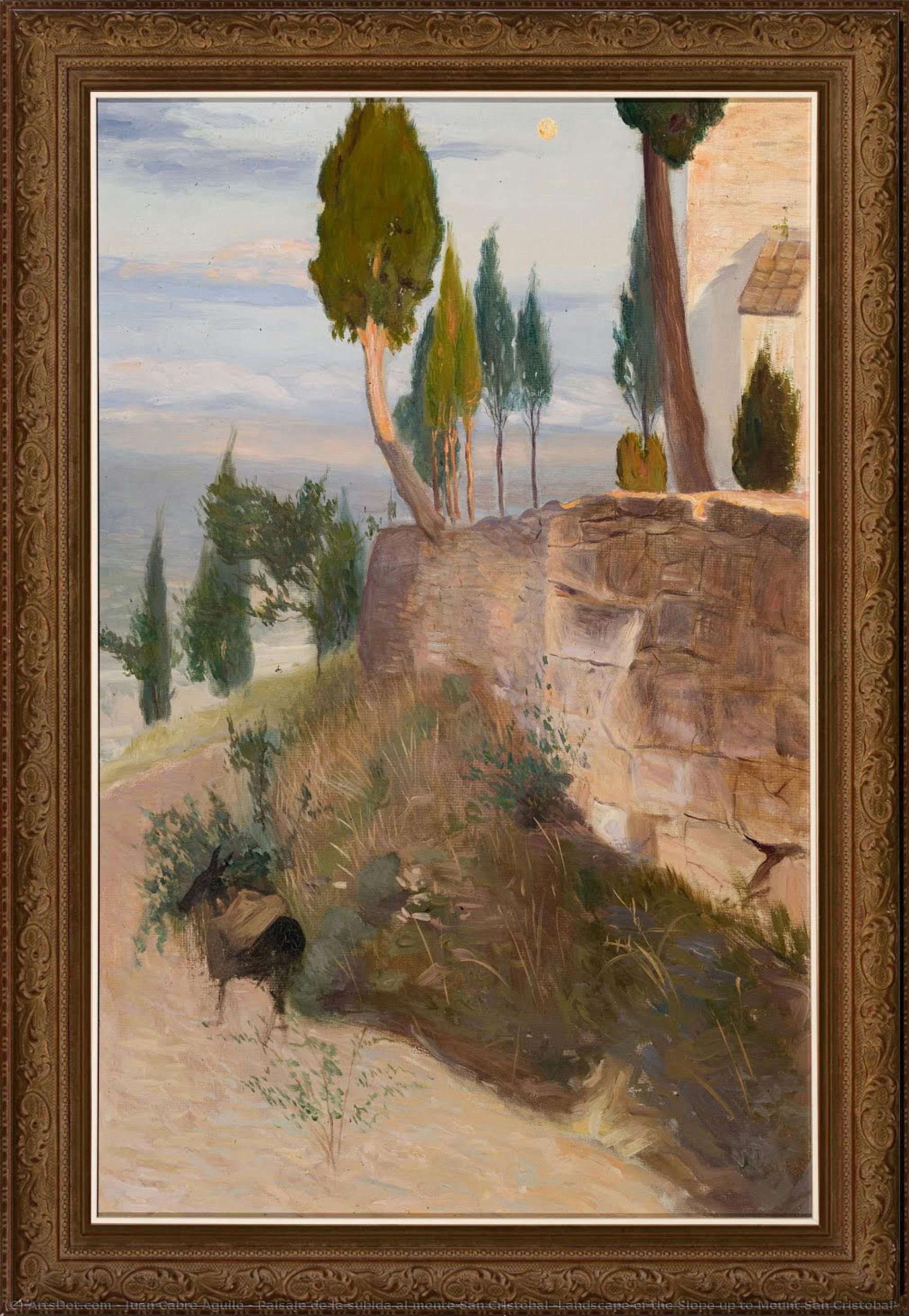 Paisaje De La Subida Al Monte San Cristóbal (landscape Of The Slope Up To Mount San Cristóbal) — Juan Cabré Aguiló