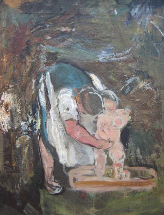 Il Bagno Del Bambino — Giovanni Segantini