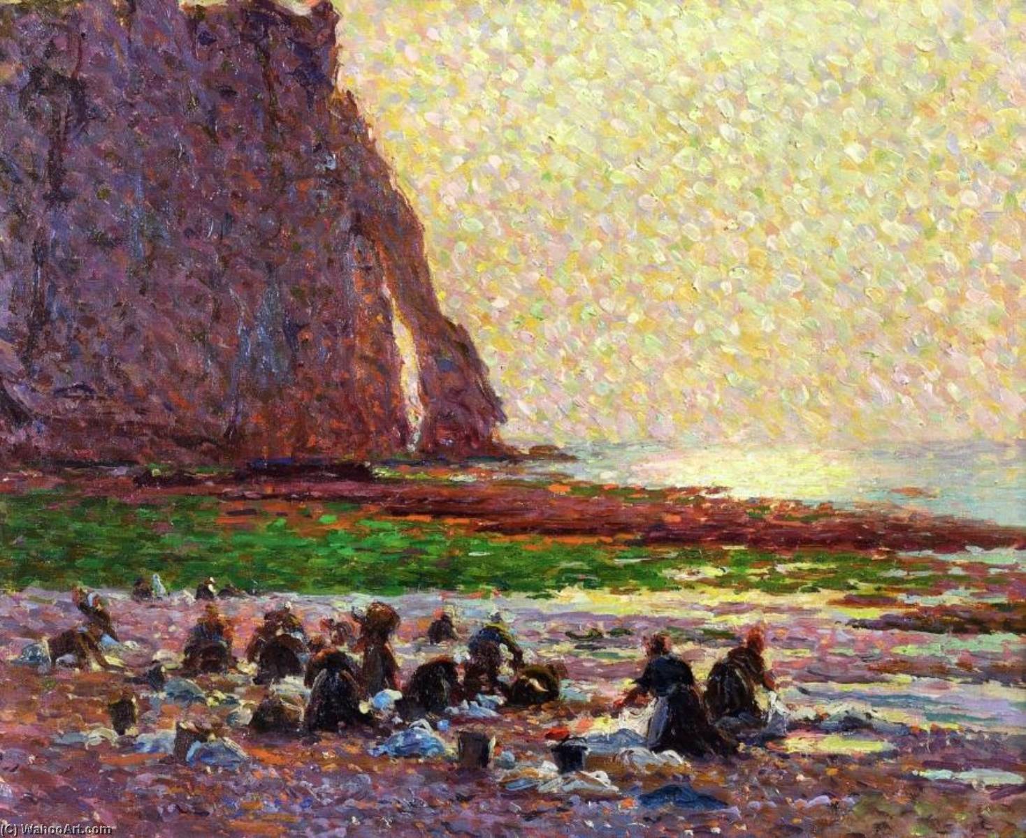 Laundresses By The Sea At Etretat — Claude Emil Schuffenecker
