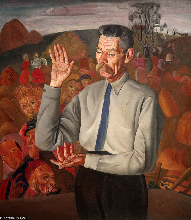 Portrait Of Maxim Gorky — Boris Dmitrievich Grigoriev