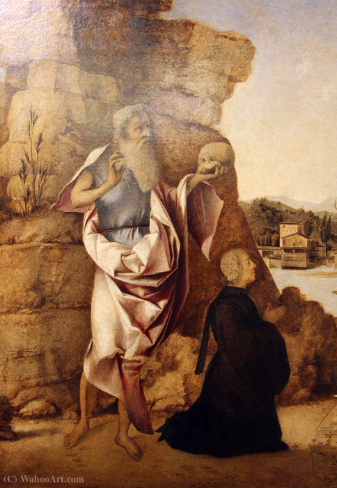 Madonna And Child Enthroned With St. Jerome — Benedetto Diana