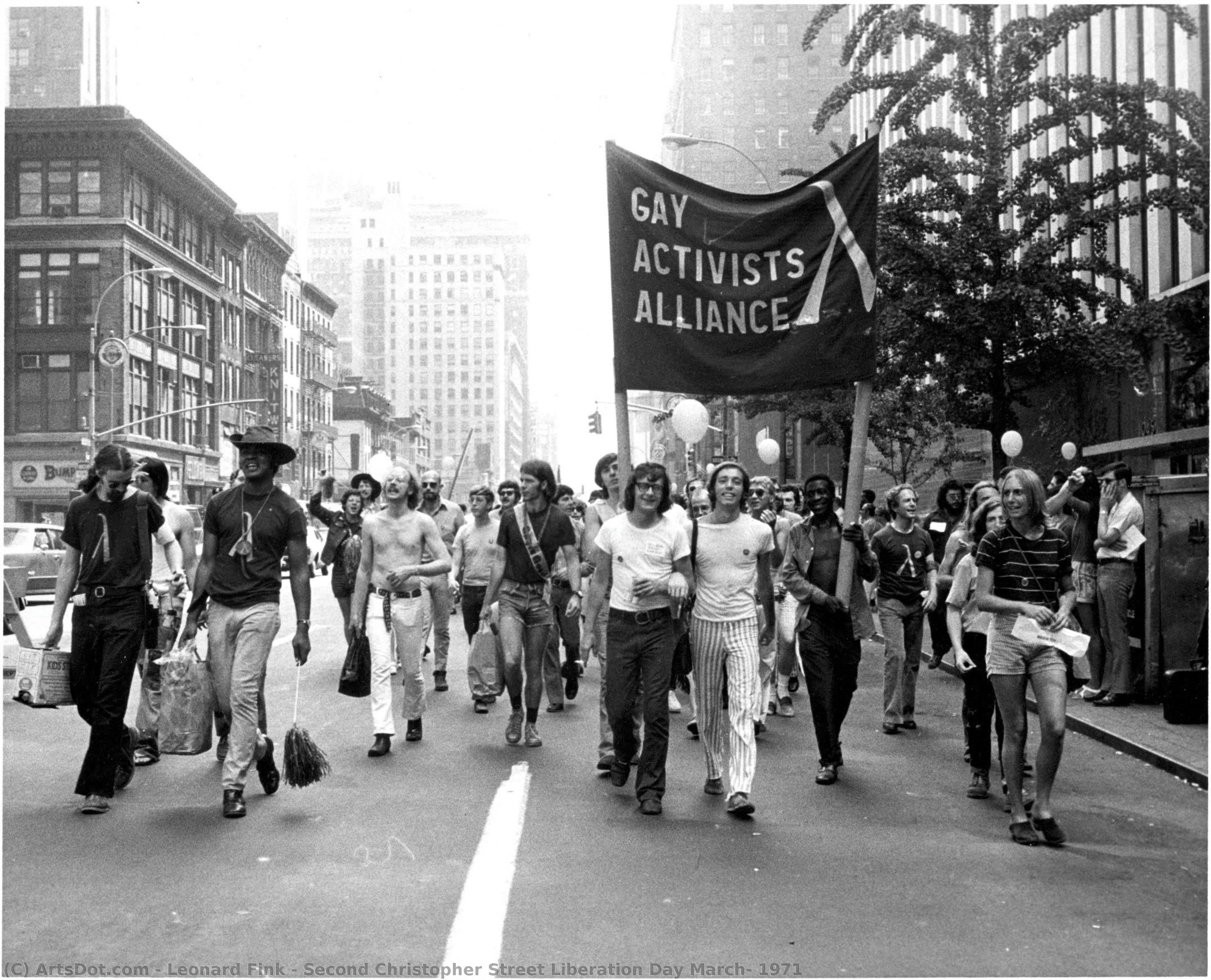 Second Christopher Street Liberation Day March, 1971 — Leonard Fink