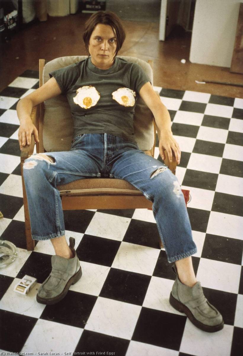 Self Portrait With Fried Eggs — Sarah Lucas