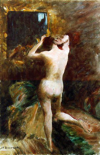 Femme Nue (titre Inscrit) — Joseph-félix Bouchor