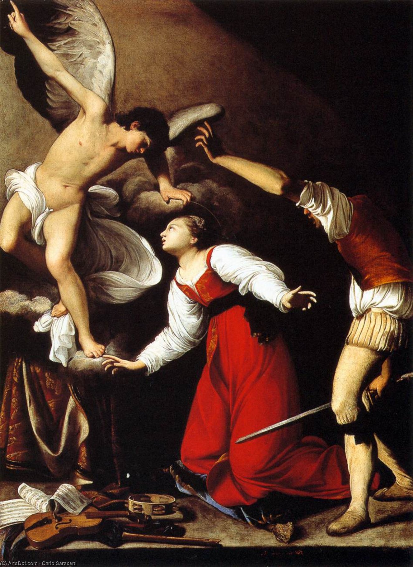 The Martyrdom Of St Cecilia — Karlo Saraceni