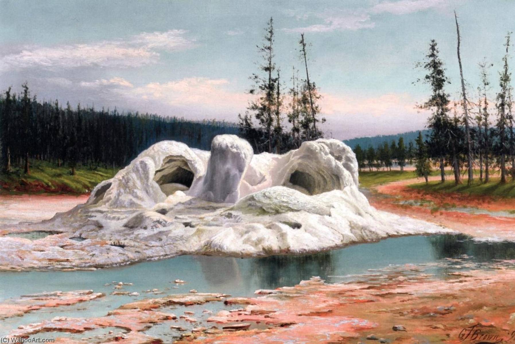 Grotto Geyser, Yellowstone — Grafton T Brown