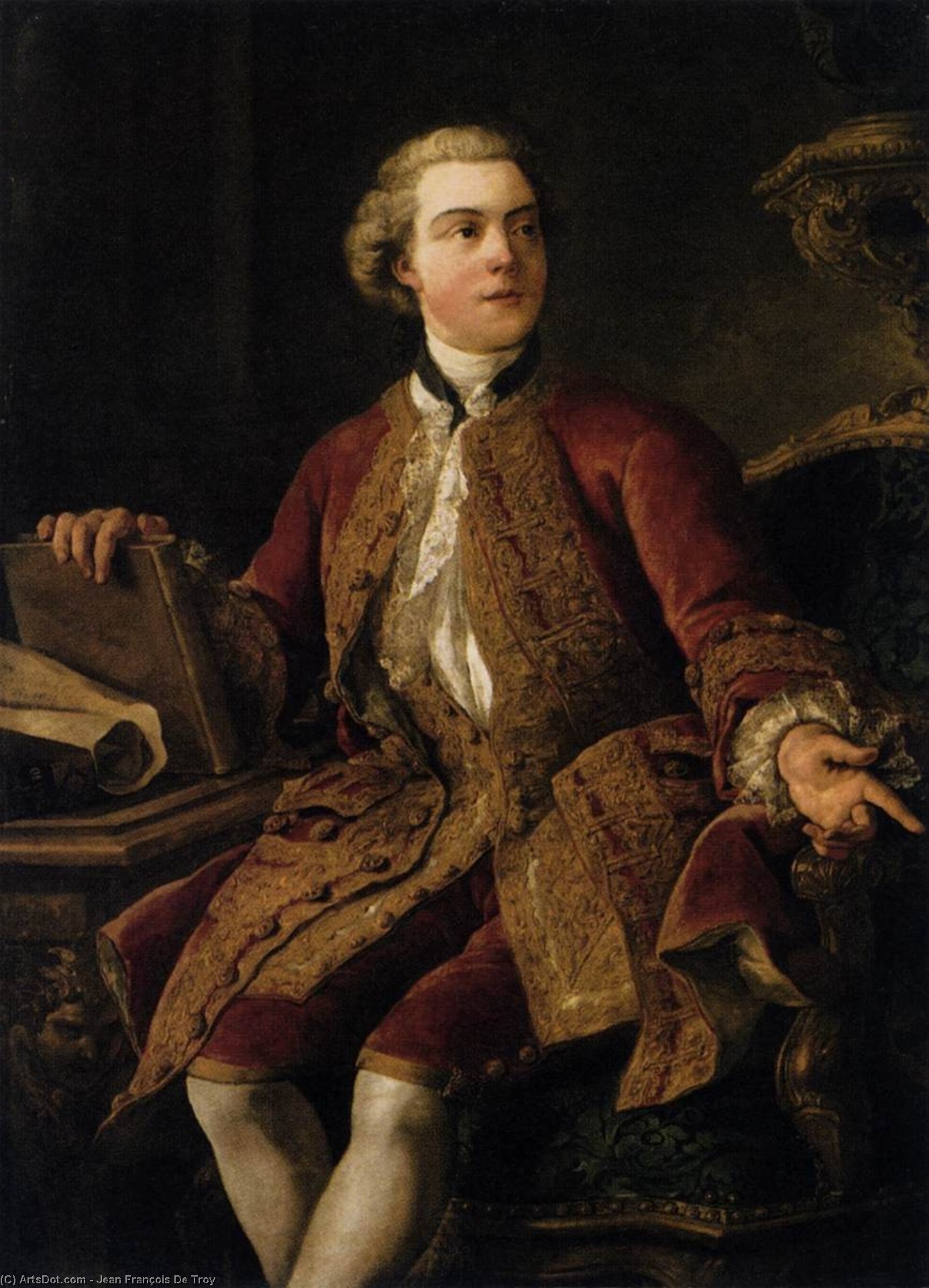 Portrait Of The Marquis Of Marigny — Jean François De Troy
