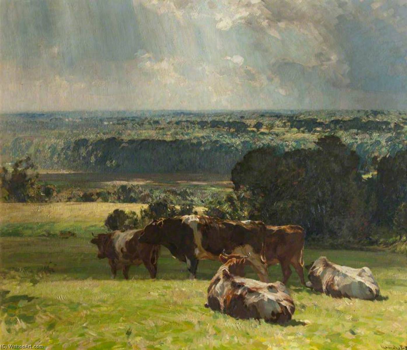 A Norfolk Landscape — Sir John Alfred Arnesby Brown