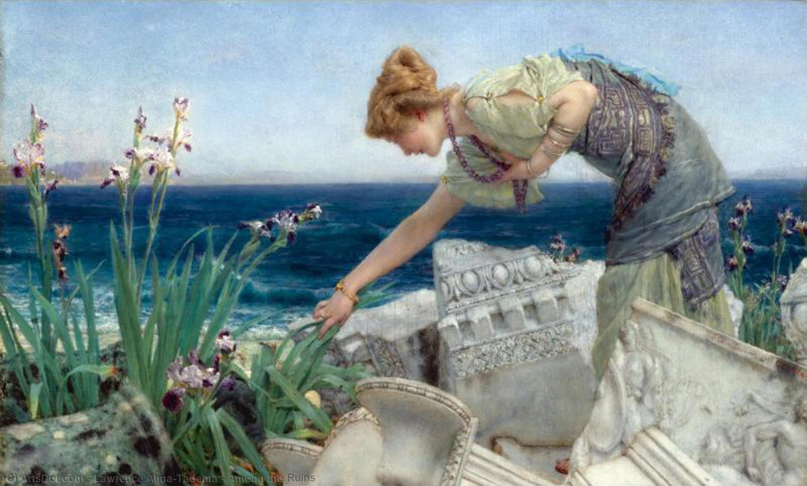 Among The Ruins — Lourens Alma Tadema