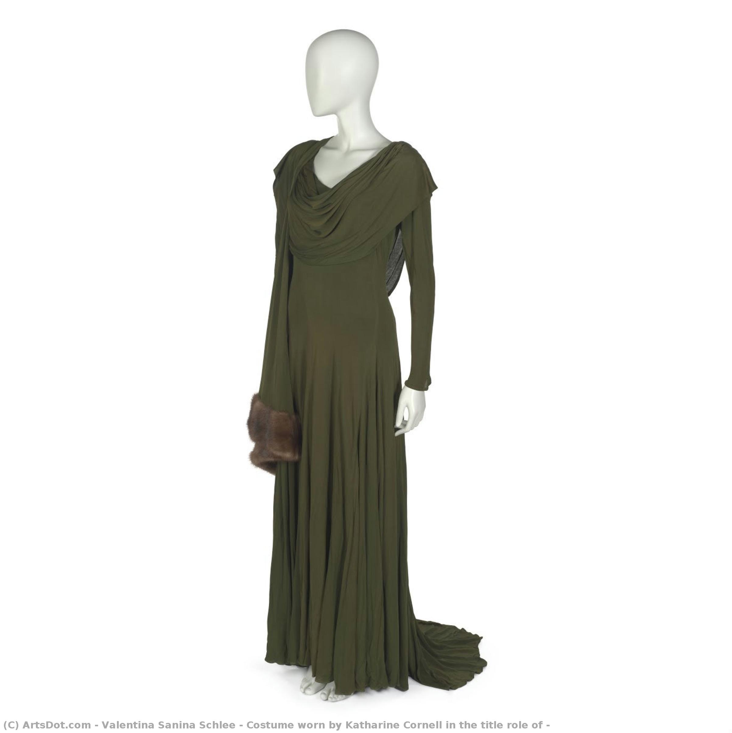 Costume Worn By Katharine Cornell In The Title Role Of — Valentina Sanina Schlee