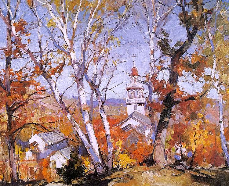 Hillside Birches — Emile Albert Gruppé