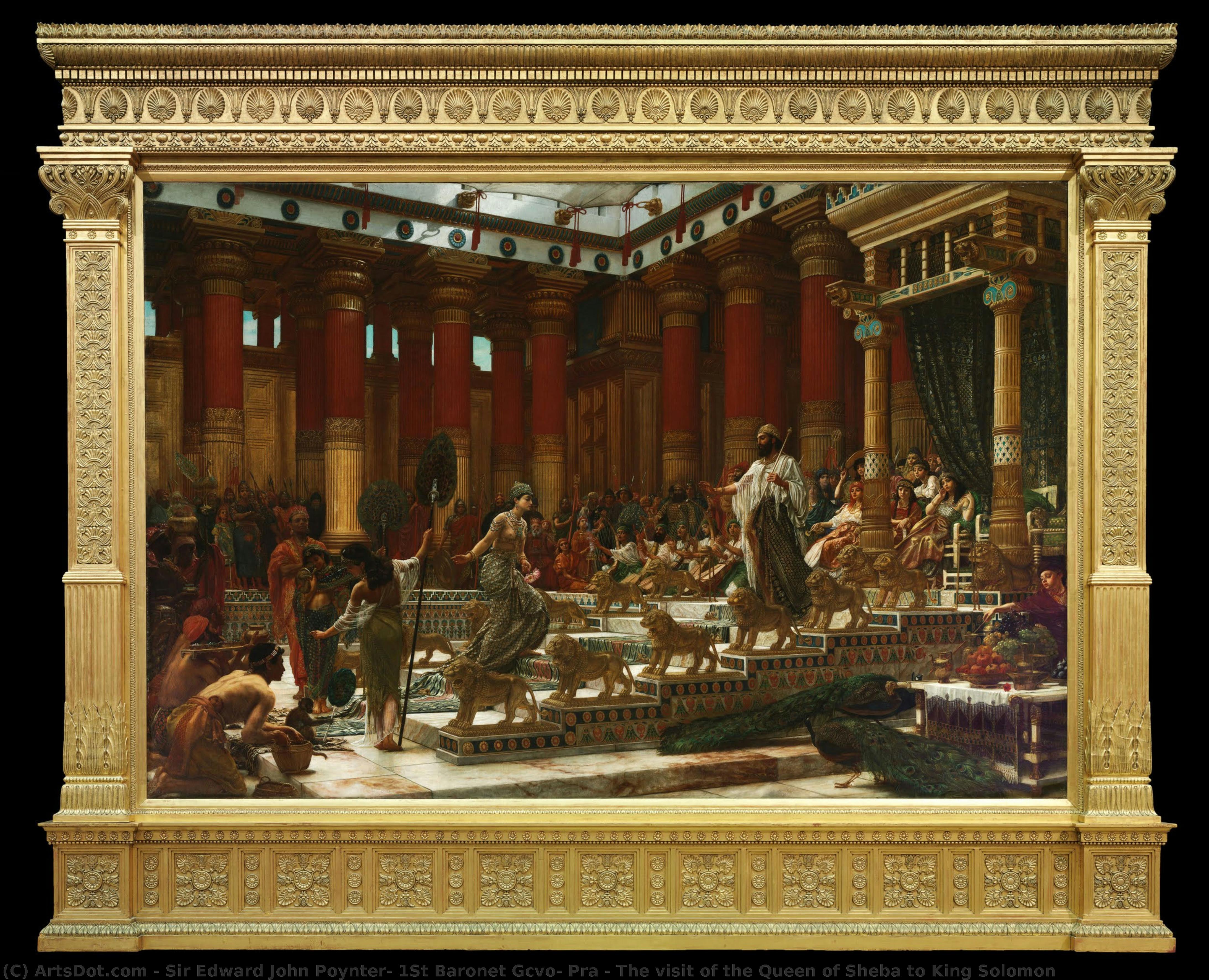 The Visit Of The Queen Of Sheba To King Solomon — Sir Edward John Poynter, 1st Baronet Gcvo, Pra