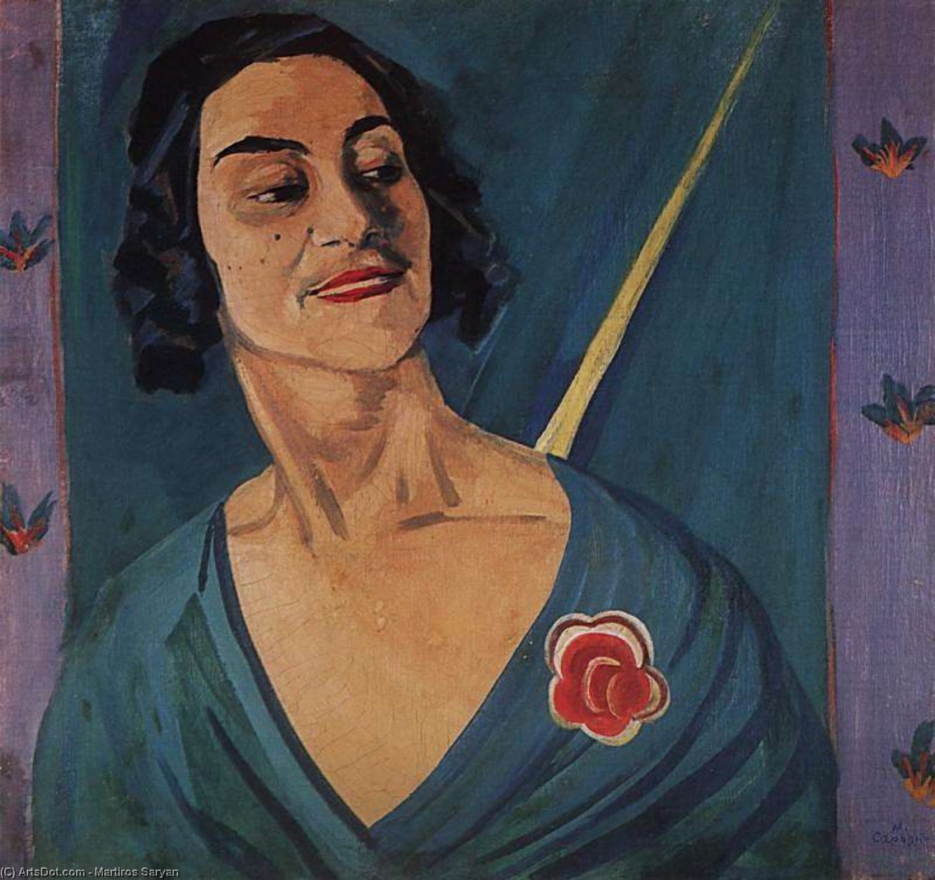 Portrait Of Actress Anna Humashyan — Martiros Sarian