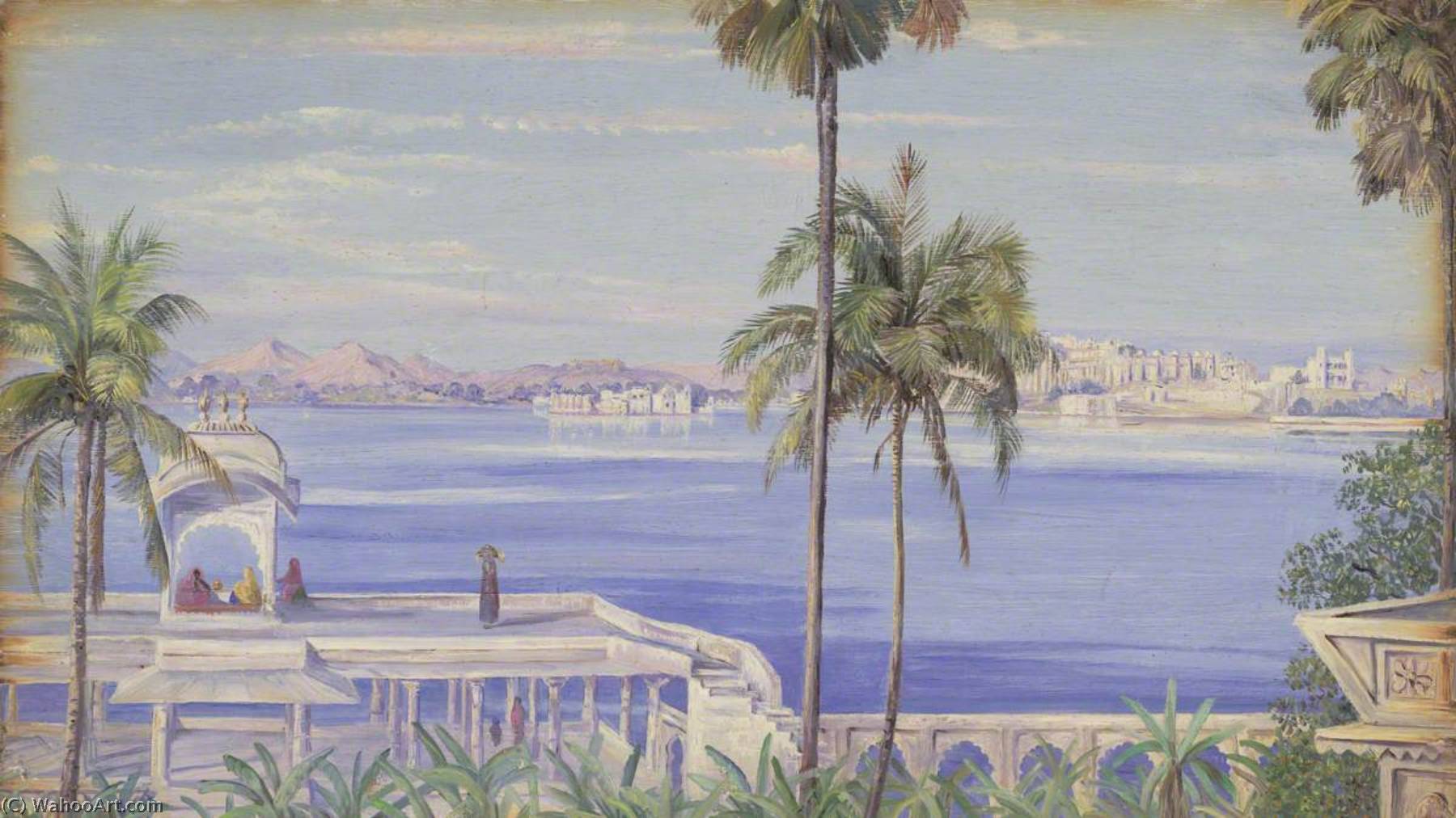 Udaipur Desde La Isla De Jagmandir. '1 De Enero De 1879' — Marianne North