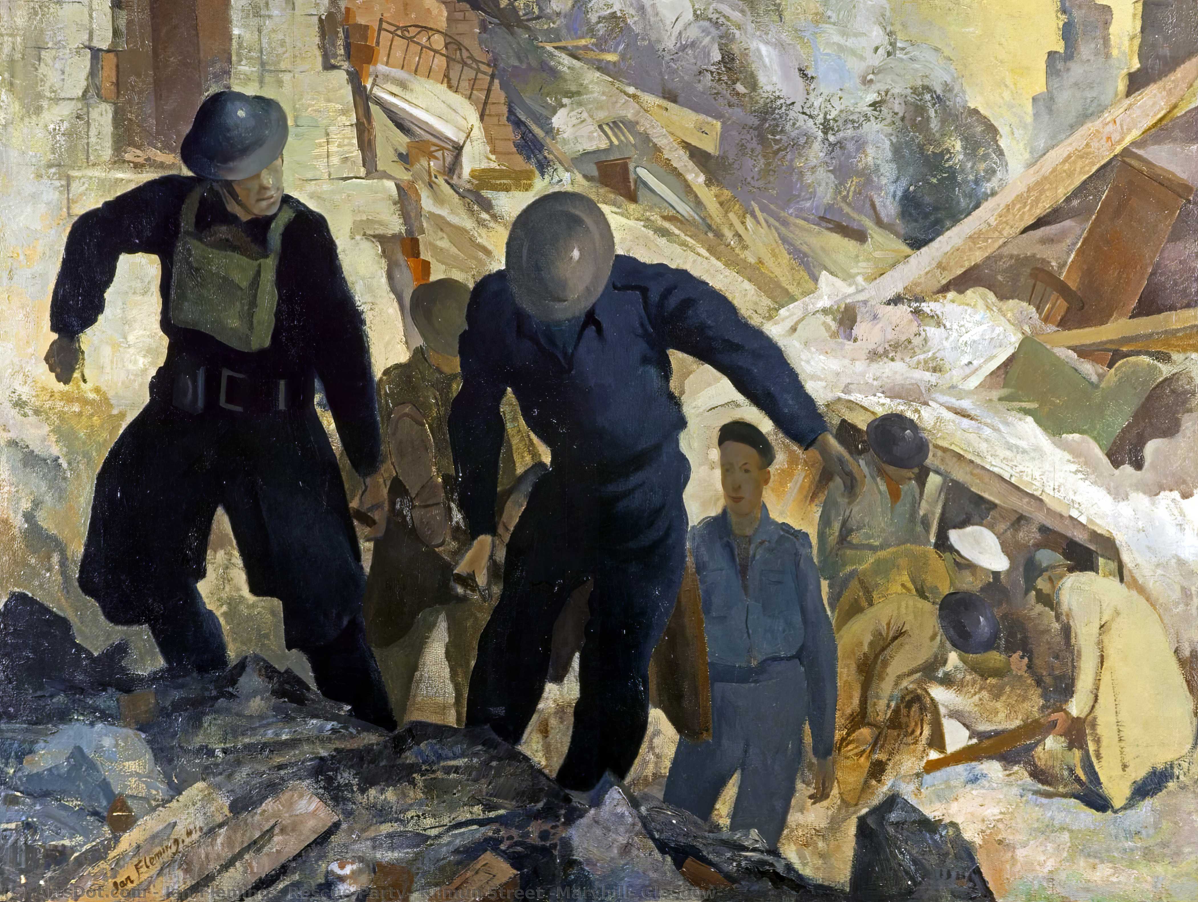 Rescue Party, Kilmun Street (maryhill, Glasgow) — Ian Fleming