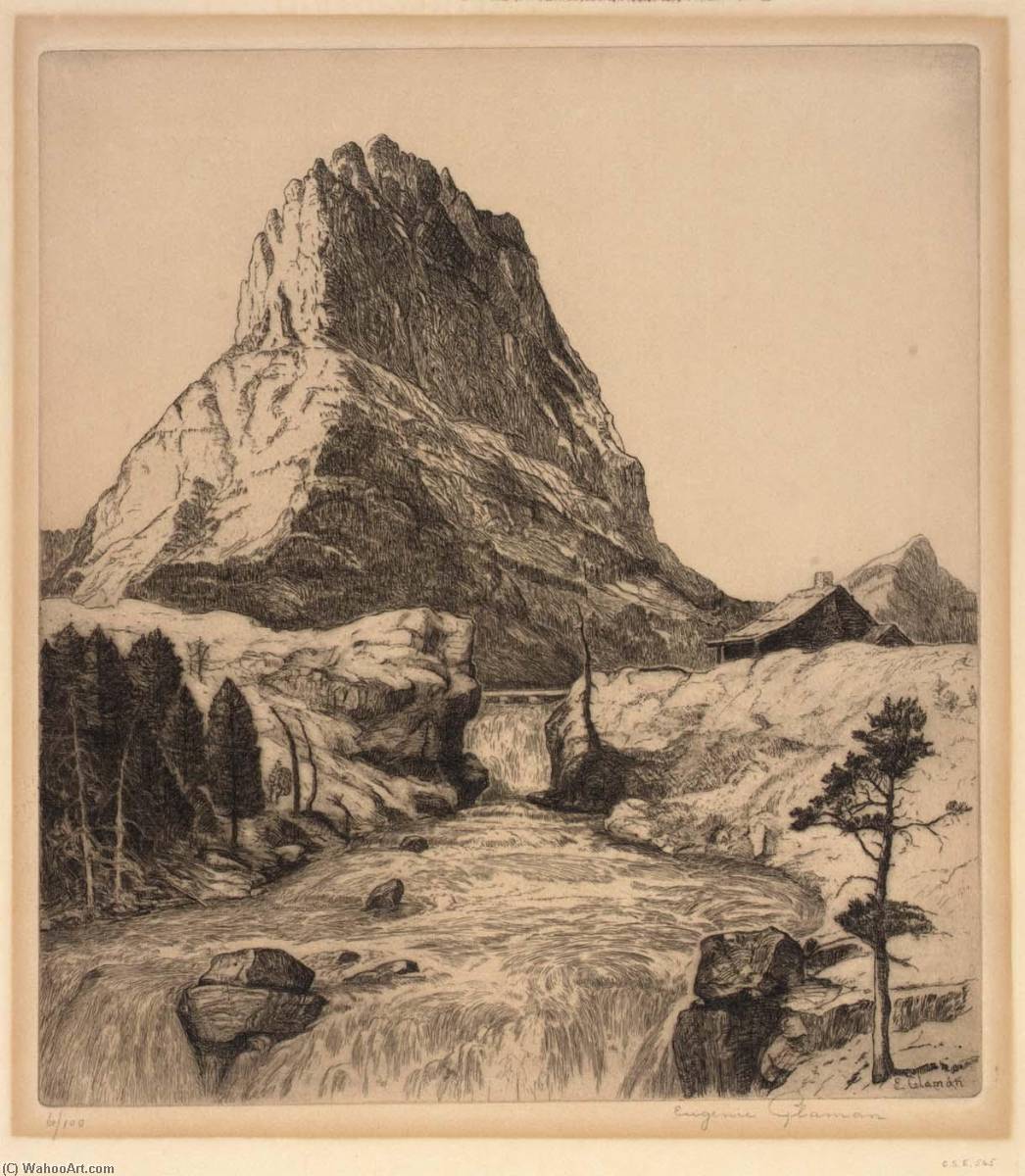 Swift Current Falls, Glacier National Park — Eugenie Fish Glaman