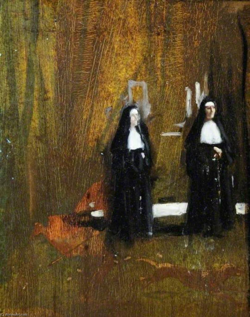 Study Of Nuns (detail) — Frederick William Elwell