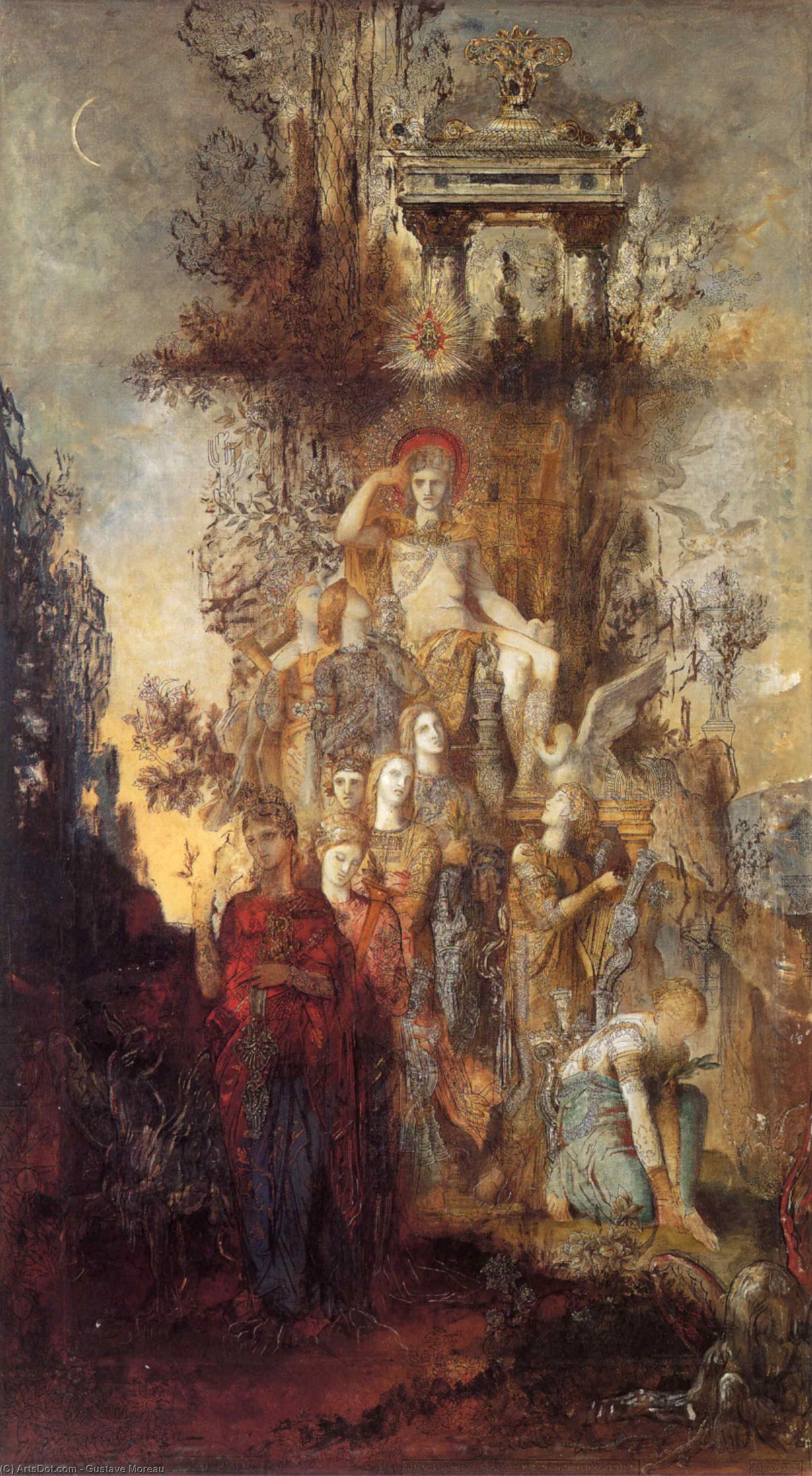 The Muses Leaving Their Father Apollo To Go And Enlighten Th — Густав Море Ау