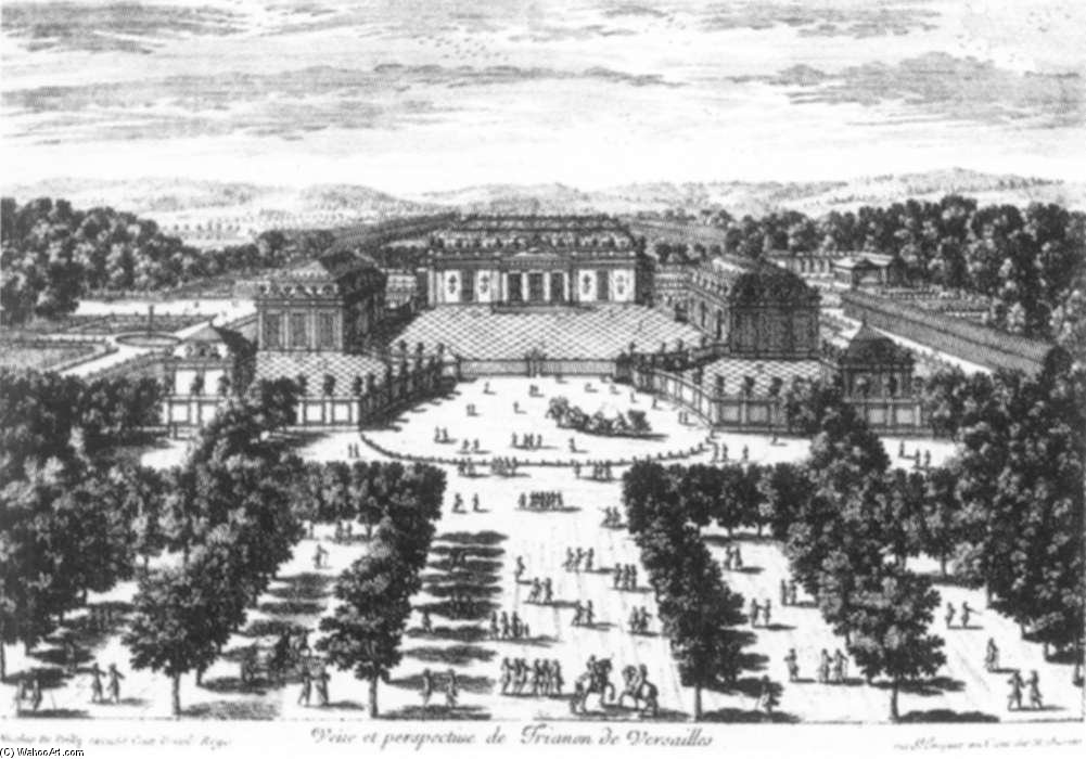 View And Perspective Of The Trianon At Versailles — François De Poilly