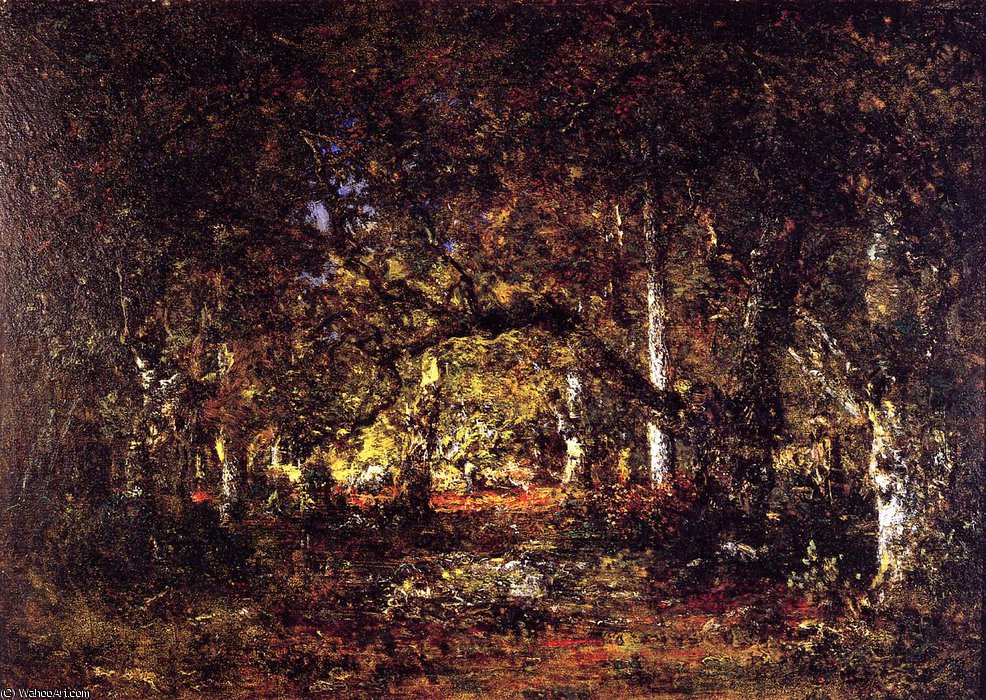 Forest Interior — Théodore Rousseau (pierre Etienne Théodore Rousseau)