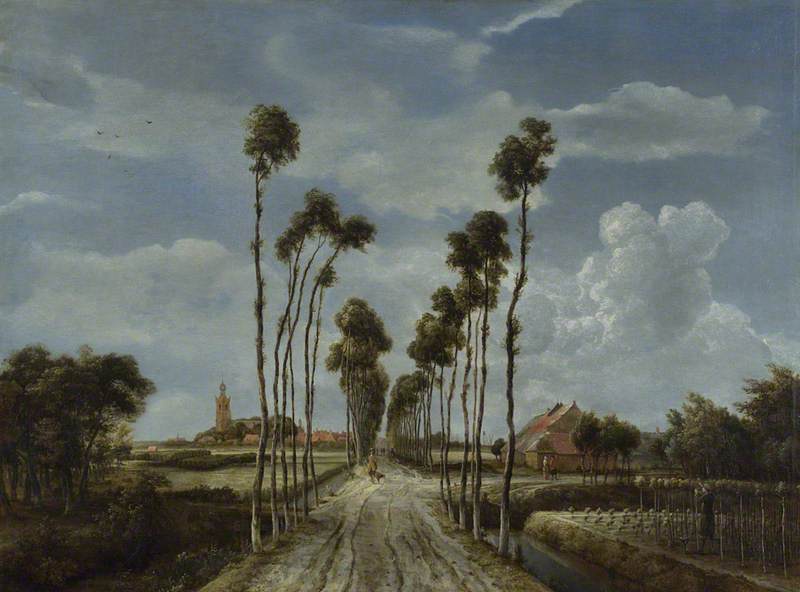 The Avenue At Middelharnis — Meindert Hobbema