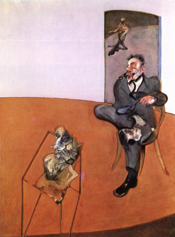 Two Figures Lying On A Bed With Attendants, 1968 C — Francis Bacon