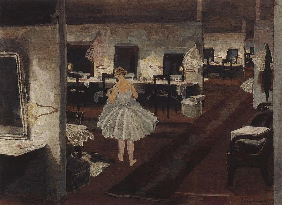 In Ballet Dressing Room — Zinaida Serebriakova