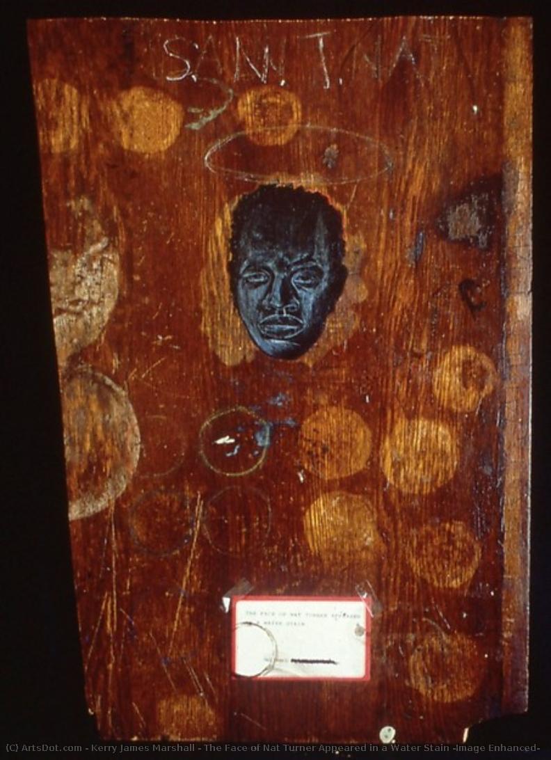 The Face Of Nat Turner Appeared In A Water Stain (image Enhanced) — Kerry James Marshall