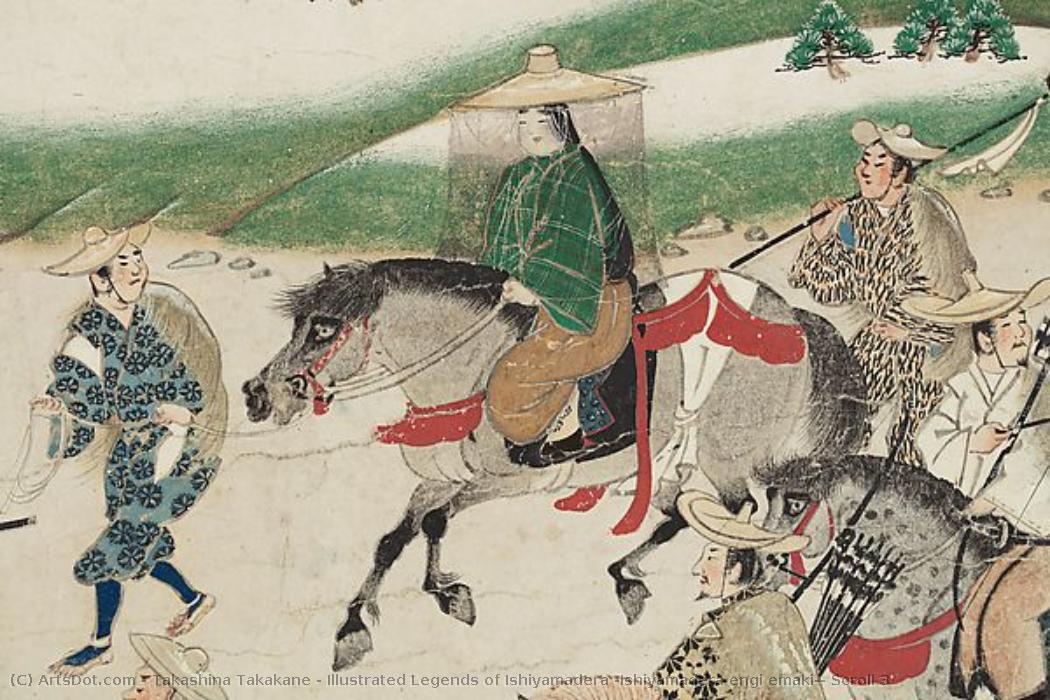 Illustrated Legends Of Ishiyamadera (ishiyamadera Engi Emaki), Scroll 3 — Takashina Takakane
