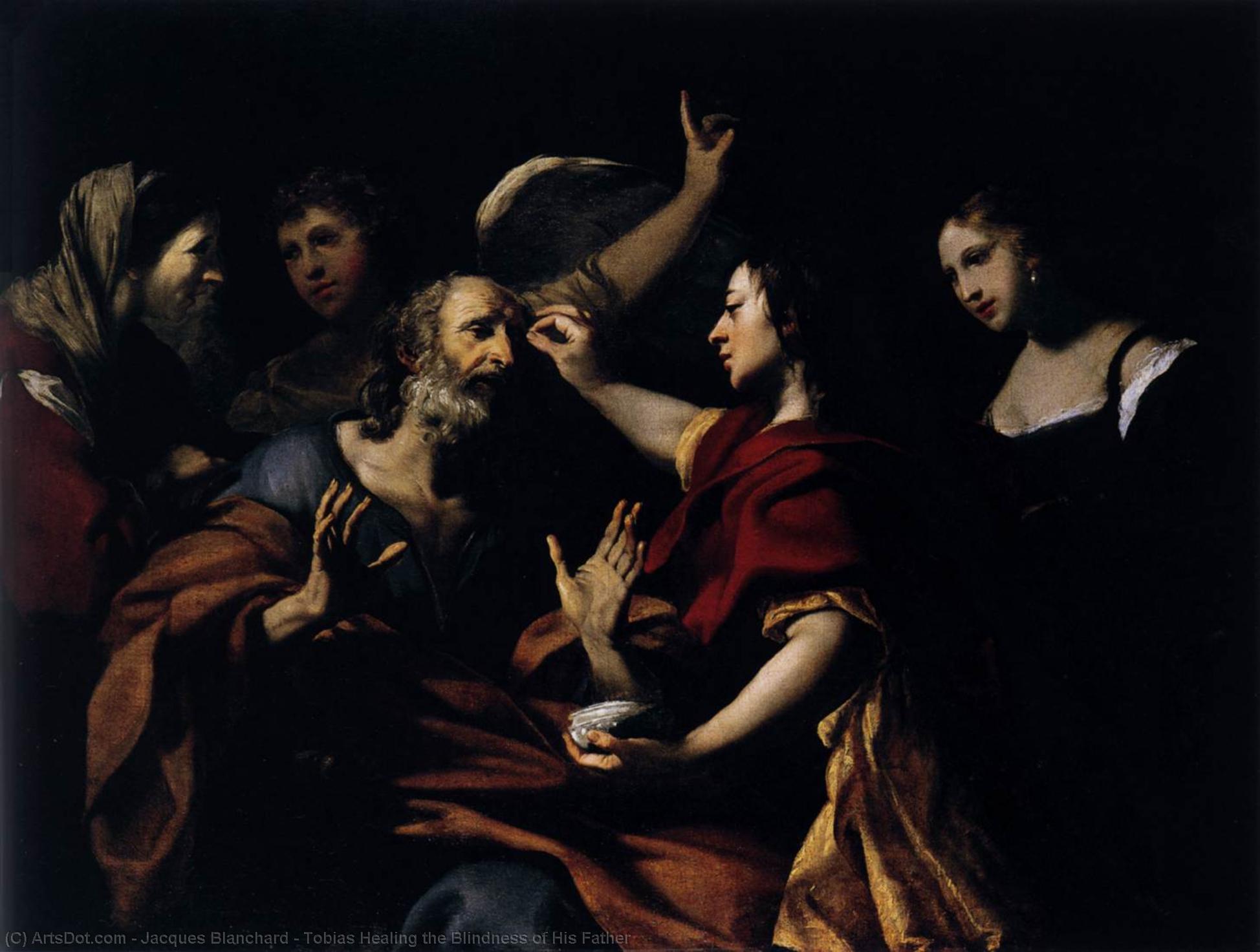Tobias Healing The Blindness Of His Father — Jacques Blanchard