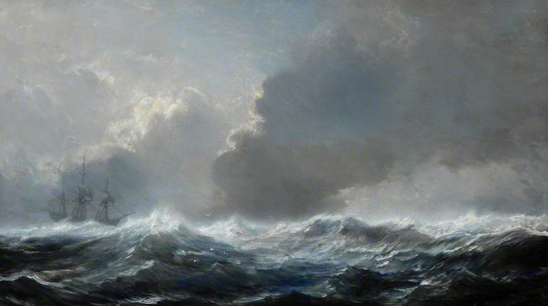A Rough Sea — Jean Baptiste Henri Durand Brager
