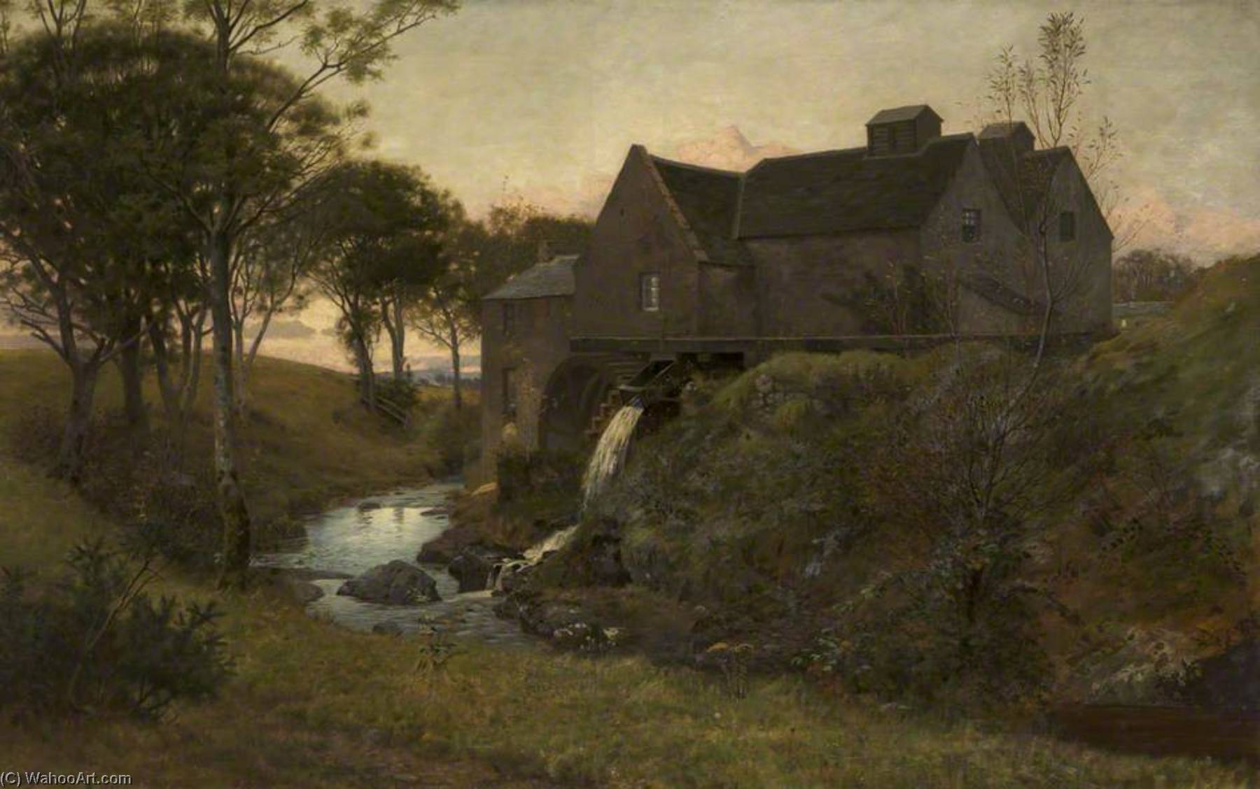 An Old Watermill, Near Campbelltown — William Bright Morris