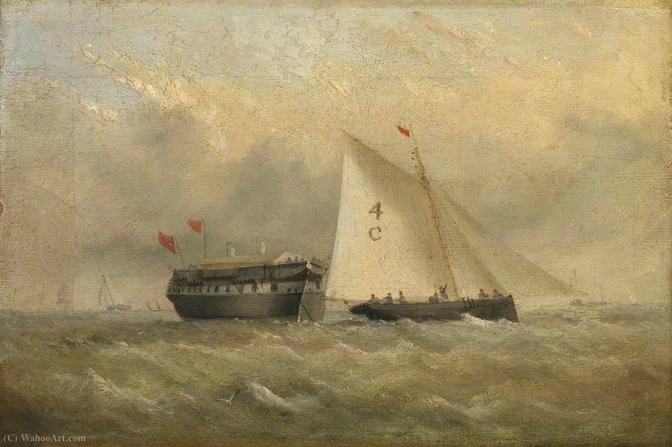 The Pilot 'cutter Fox' And A Quarantine Hulk Off Binstead — Arthur Wellington Fowles